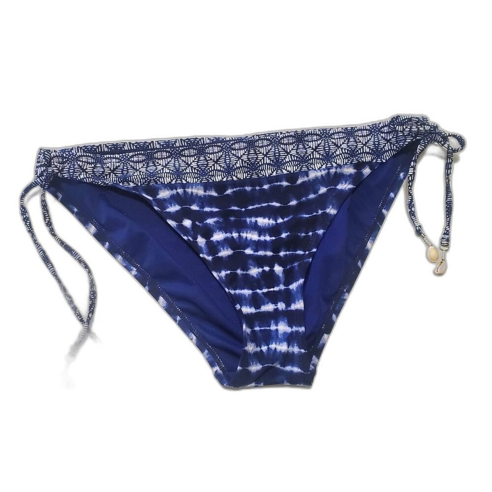 Bleu Rod Beattie bikini bottom size 12 navy blue and white